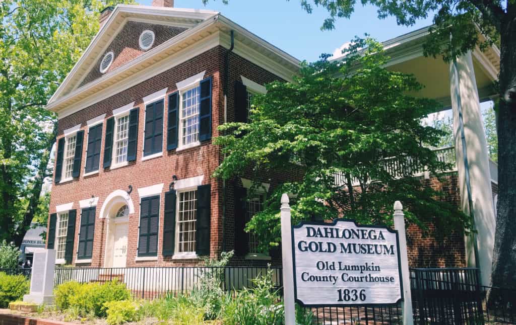 Dahlonega Gold Museum which used to be the Lumpkin County Courthouse.