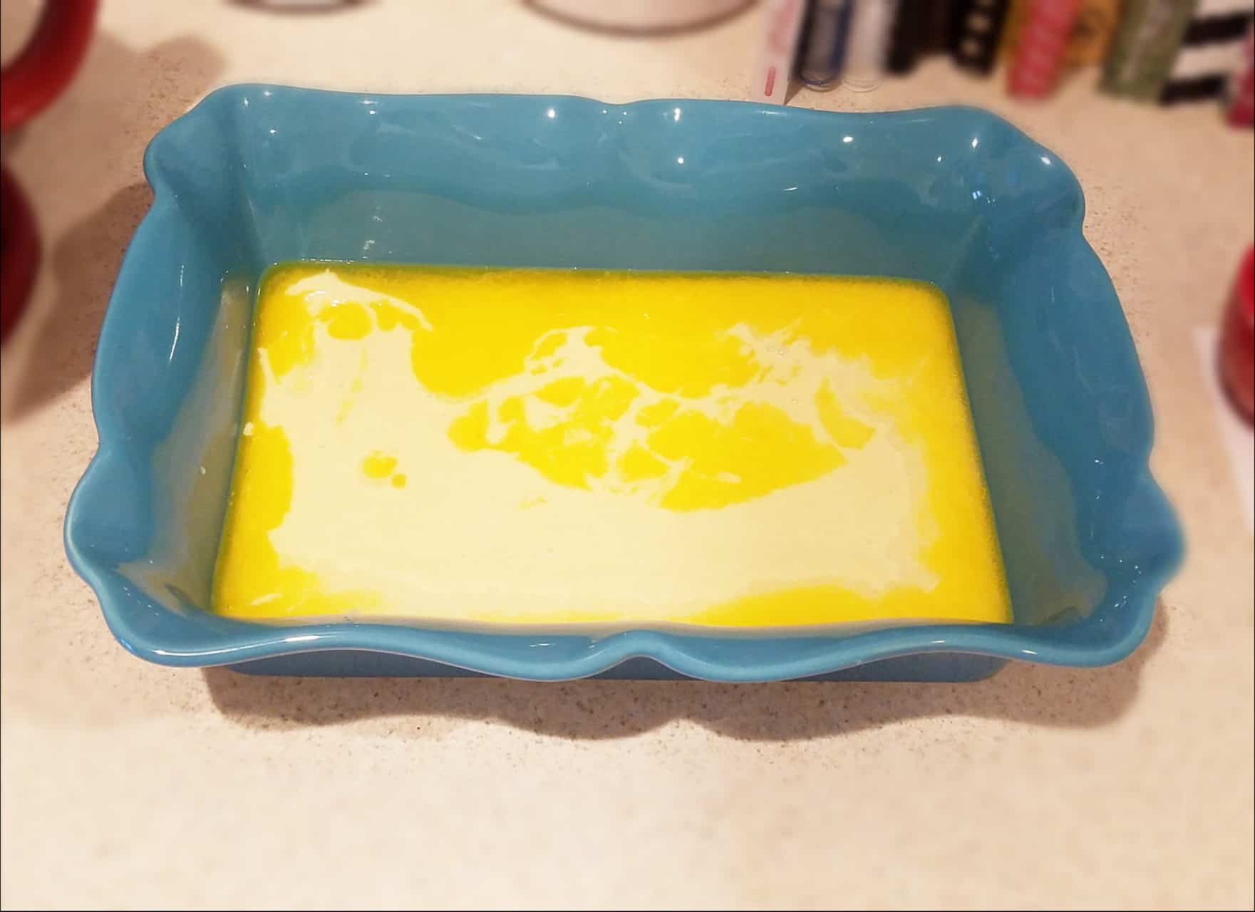 Melted Butter and the Peach Cobbler Batter