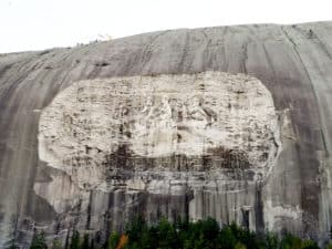 A picture of Stone Mountain. This is where they do the laser show in the evenings.