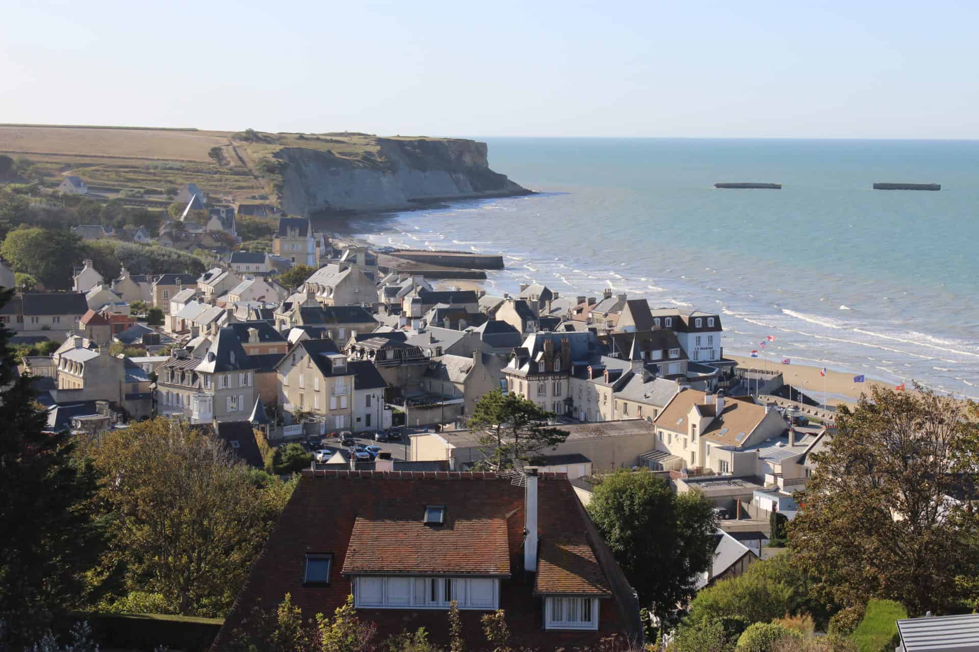 Looking out over Arromanches