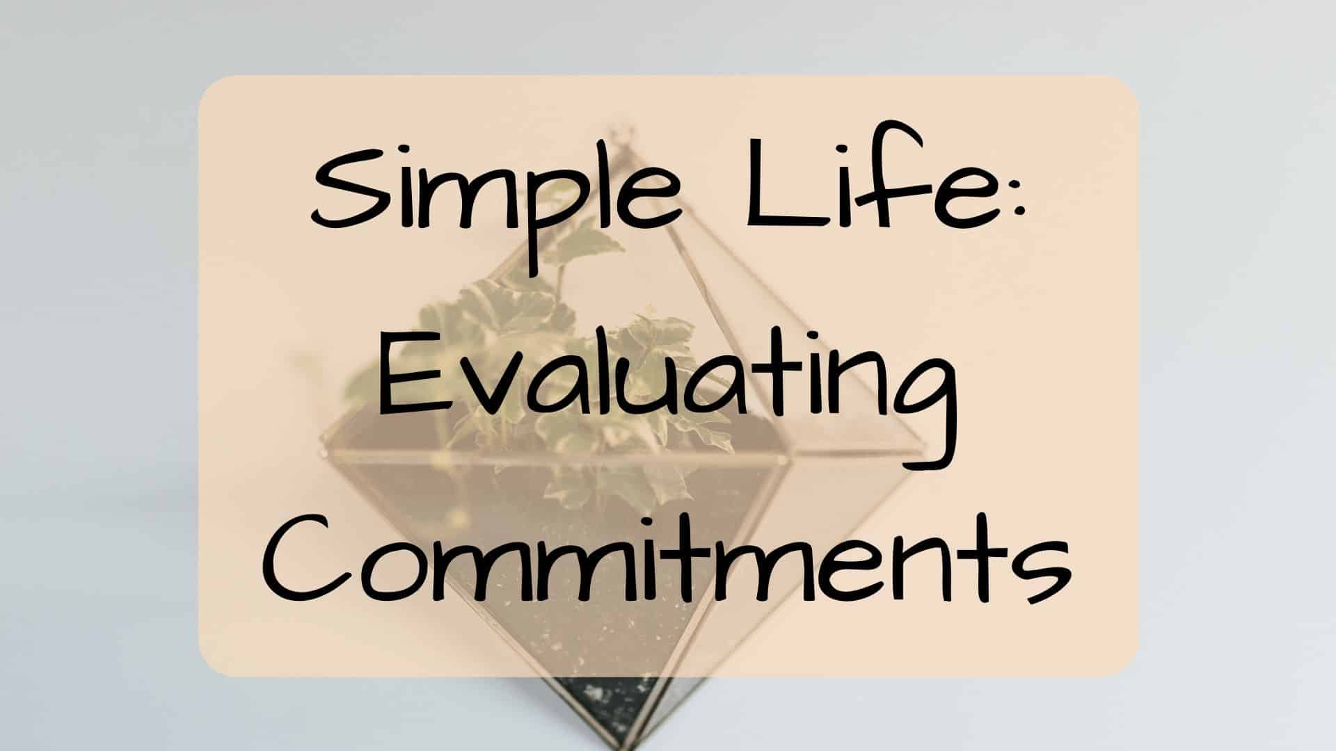Simple Life: Evaluating Commitments