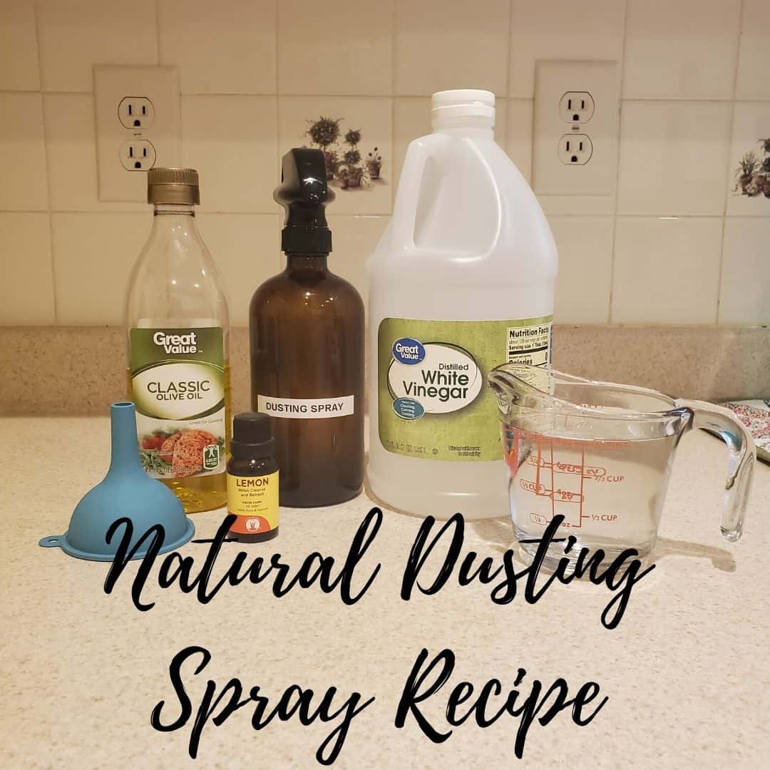 All the ingredients it takes to create the natural dusting spray