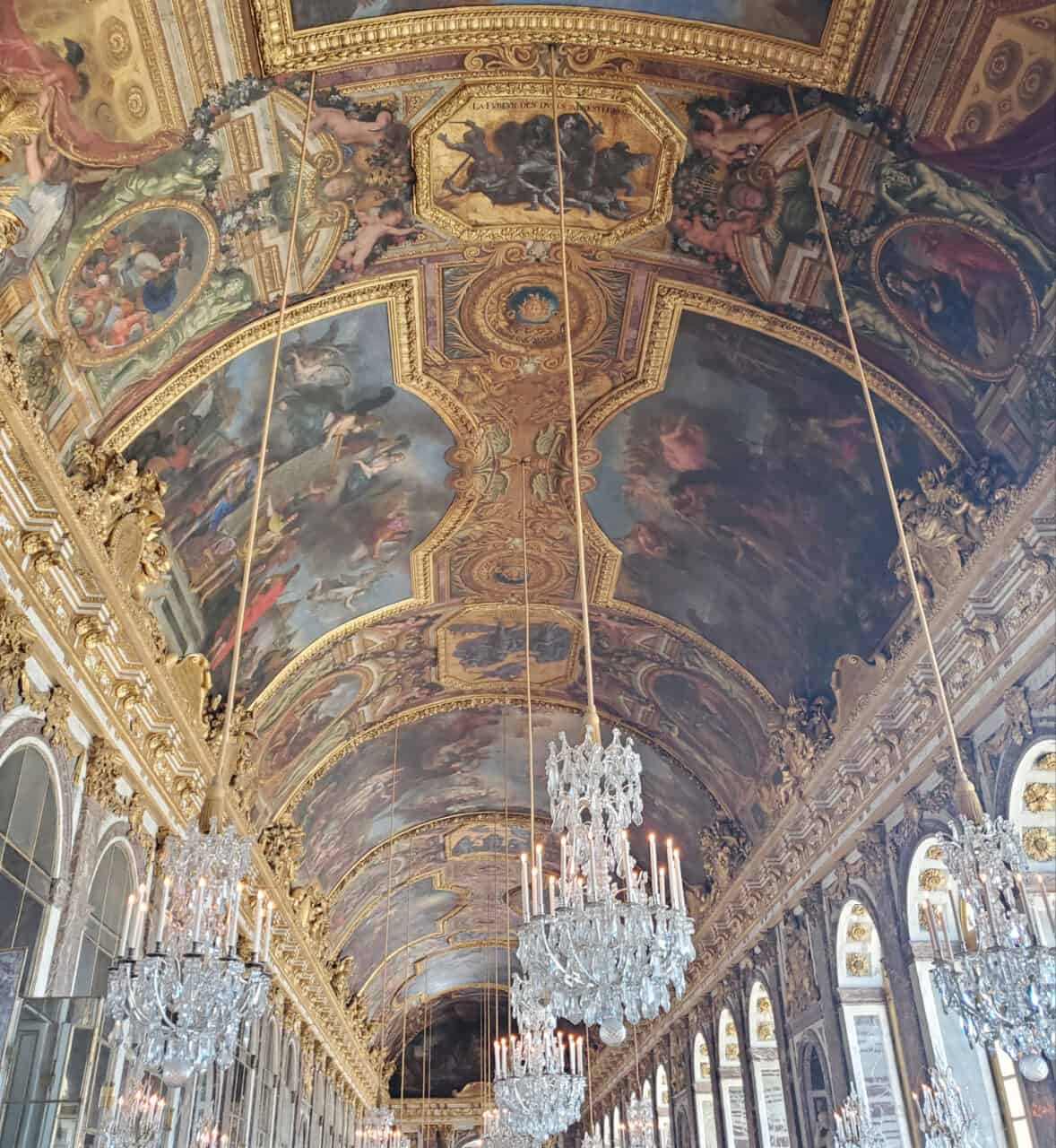 Guided Tour: Palace of Versailles- Europe- France- Chandellier- Grand Dining Room