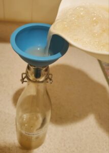Homemade Dishwashing Soap Combining Ingredients- Process