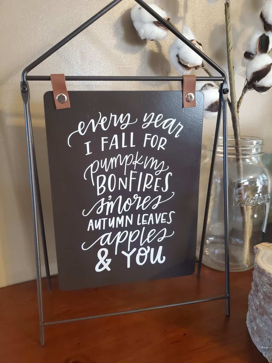 Fall Sign With Cute Fall Saying Black- Fall Target Find