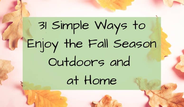 31 Simple Ways to Enjoy the Fall Season Outdoors and at Home