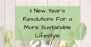 11 New Year's Resolutions for a more sustainable lifestyle
