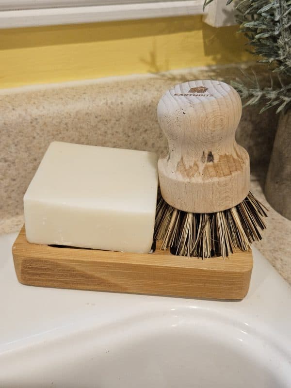 Solid Dish Soap Bar- Hand Held Pot Scrubber Fully Biodegradable