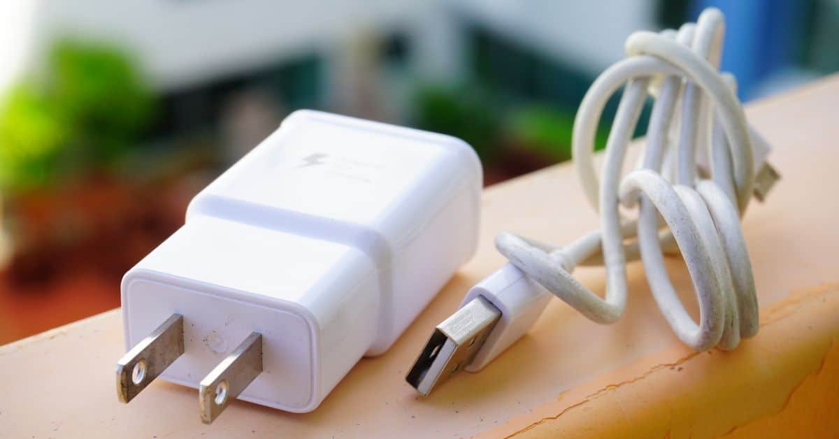 Decluttering your Chargers- Phone charger and cord
