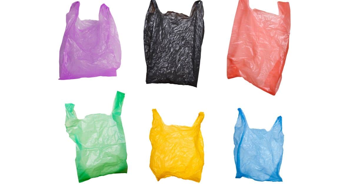 Decluttering your Plastic Bags- Reusable Bags- Different colored plastic bags