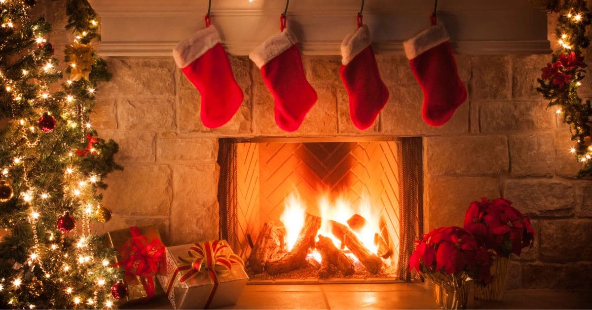 Christmas by the Fireplace- Stockings